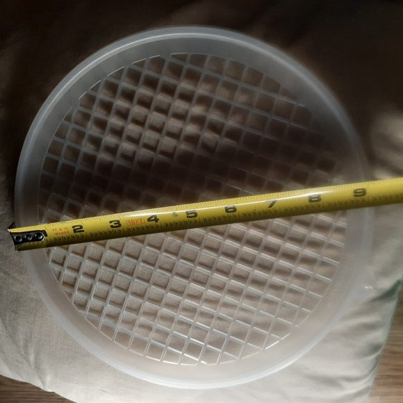 Vtg 516 Tupperware 9" Round Lid 339  Colander Strainer Lid - Picture 7 of 14